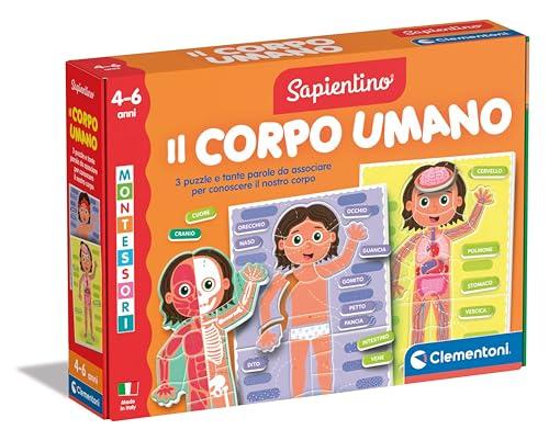 Clementoni Sapientino Montessori - Il Corpo Umano - Gioco Montessori 4 Anni