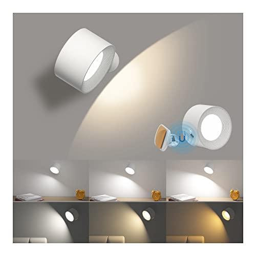 Coollamp Applique da Parete a Batteria Ricaricabile con Rotazione a 360°