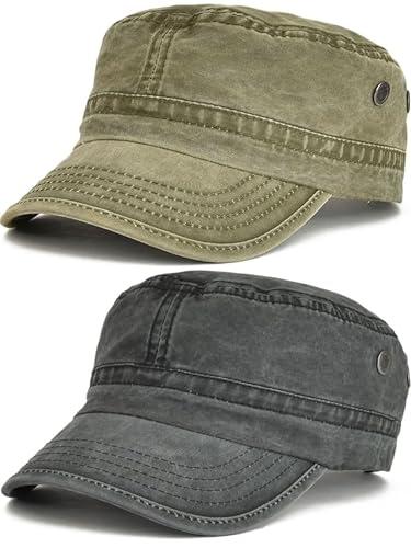 BABAHU Cappellino Militare in Cotone Lavato - Stile e Comfort per Ogni Avventura