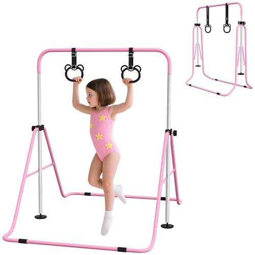 HOMCOM Sbarra Ginnastica Artistica per Bambini Rosa