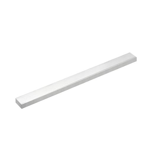 QUARKZMAN Barra Alluminio Piatta Quadrata, 10 x 20 x 254mm Piastra Piana in Alluminio 6061 Piastra Piana Asta Barra Piatta Nuovo Materiale Acciaieria Solido T6511 per Edifici Industriali