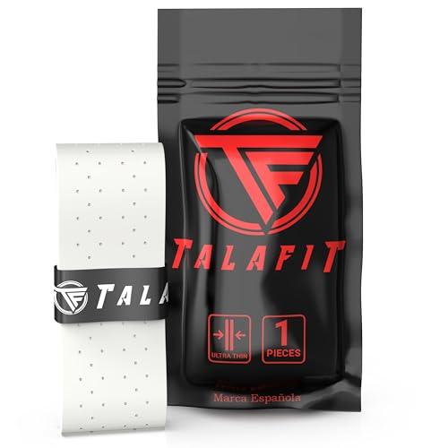 TALAFIT OverGrips Padel Ultra - Grip Padel - Impugnatura Pala Padel - Overgrip Padel Perforato - - Grip Tennis - Accessori Padel - Grips Golf - Massima Presa (Bianco x1)