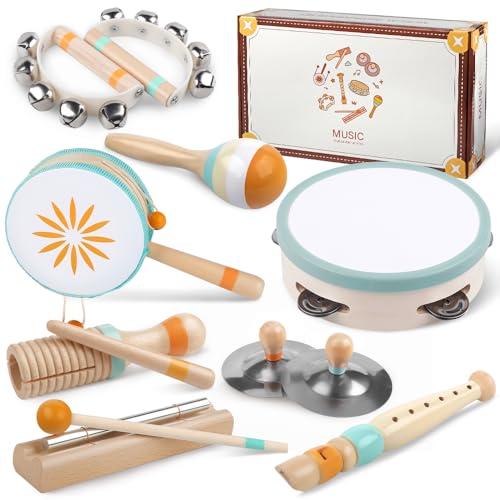 Set di strumenti musicali Montessori per bambini (8 in 1)