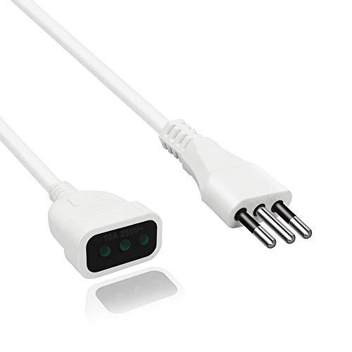 Prolunga Elettrica EXTRASTAR 250V, 10A, 5 Metri - Bianco