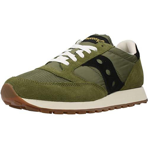 Saucony Jazz Original Vintage, Sneaker Uomo, Verde Nero, 40.5 EU