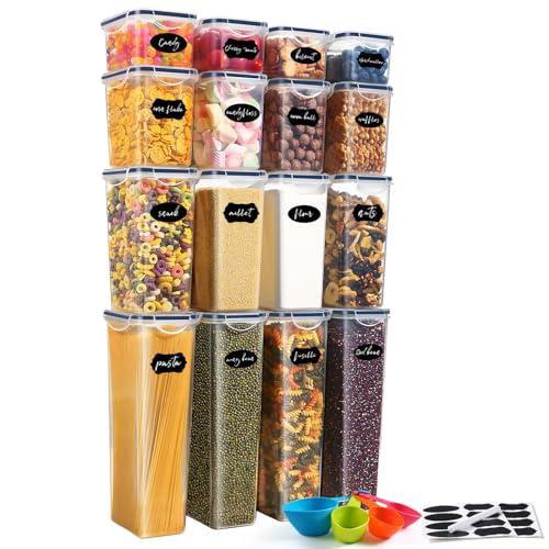 YASHE 16 Pezzi Contenitori Ermetici per Alimenti in Plastica Senza BPA