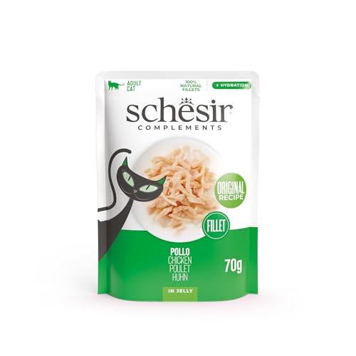 Schesir Filetti di Pollo in Gelatina per Gatti - 12 x 70g
