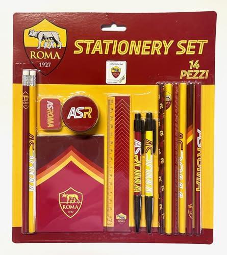 Set Cancelleria AS Roma - Prodotto Ufficiale Euro Publishing (14 pezzi)