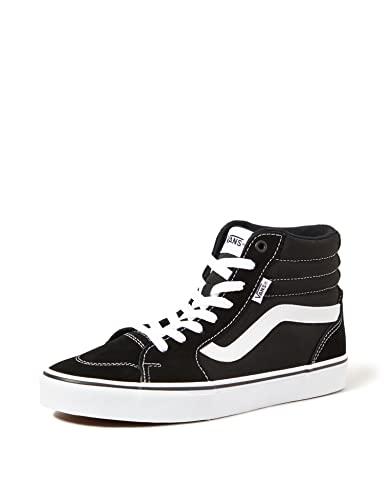 Vans Filmore Hi, Sneaker Donna, Suede Canvas Black White, 37 EU