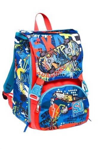 SJ GANG STYLE JAM GANG Zaino Scuola Estensibile, Blu, TrickyLed