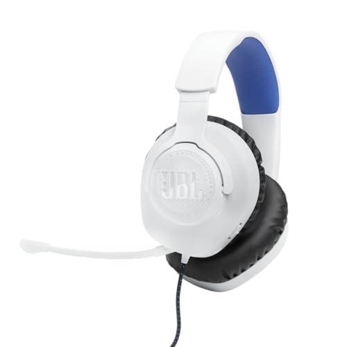 JBL Quantum 100P Console - Cuffie da gaming per Playstation, colore bianco