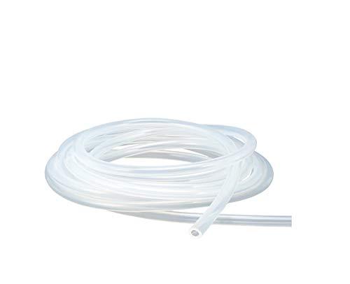 Tubo in Silicone Alimentare Stubotar 4mm ID x 8mm OD, Trasparente, 2 Metri