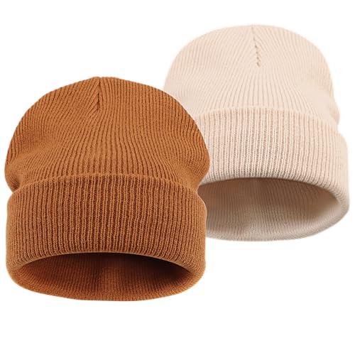 DRESHOW Toddler Beanie Bambini Cappelli Invernali Bambini Morbida Maglia Unisex Cappello per Bambini Ragazzi Ragazze Cappello Caldo per 3-7 Anni