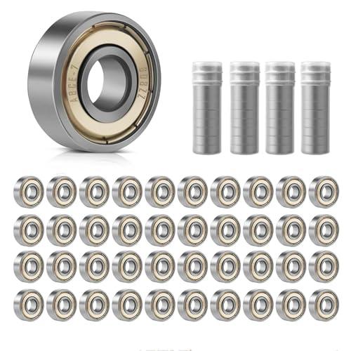 Cuscinetti a Sfera 608 ZZ - Confezione da 40 Pezzi per Skateboard e Scooter