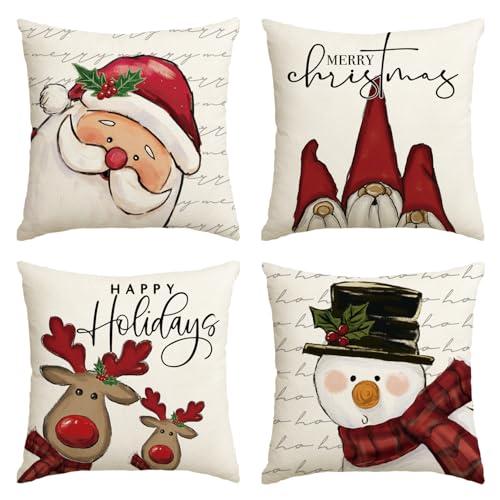 Artoid Mode GNOME - Set di 4 federe natalizie 45x45 cm