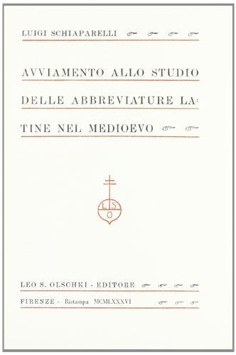 Avviamento allo studio delle abbreviature latine nel Medioevo