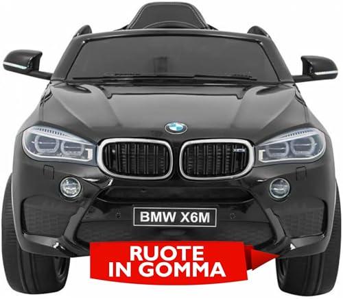 Auto Elettrica per Bambini 12V BMW X6M - Nera, Full Optional