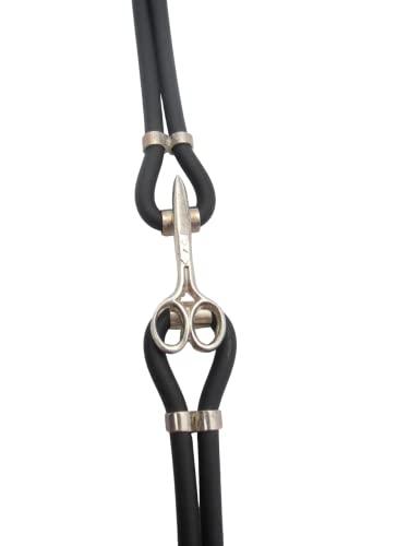 Bracciale Forbici in Argento 925 e Caucciù - Gioiello Dedicato all'Arte della Cura