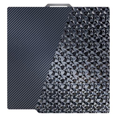 TIOPY PEO + PET Piastra di Costruzione per Bambu Lab X1/P1 - Effetto Fibra di Carbonio e Diamante