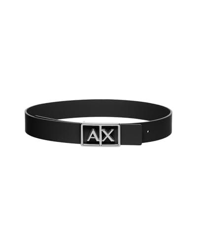 Armani Exchange Cintura Donna Simple Look Nera Fibbia Logo