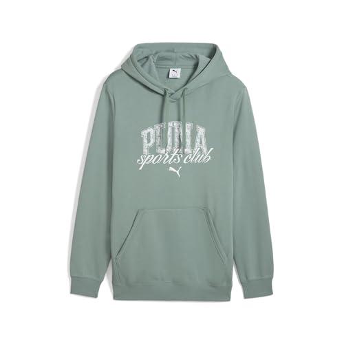 PUMA Class Hoodie FL Felpa con Cappuccio Uomo Green Moon