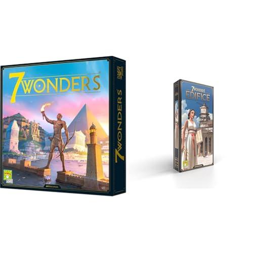 Asmodee 7 Wonders: Gioco da Tavolo Edizione Italiana + Espansione Edifice