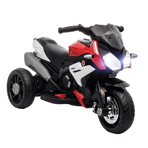 HOMCOM Moto Elettrica per Bambini Rossa