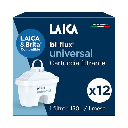 LAICA bi-flux® universal Filtro per Acqua (Compatibile Brita*) - 12 Filtri