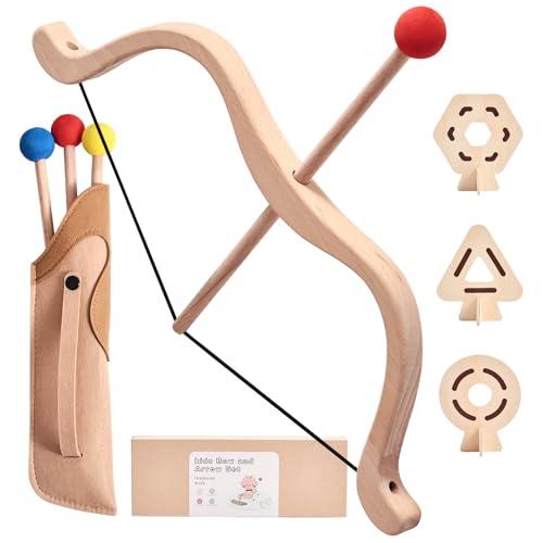 Arco e Frecce in Legno per Bambini: Set Completo di Tiro con l'Arco