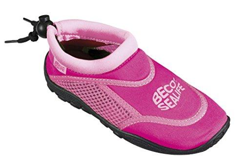 BECO Sealife Scarpe da Bagno e Surf Unisex per Bambini, Rosa, Taglia 22/23