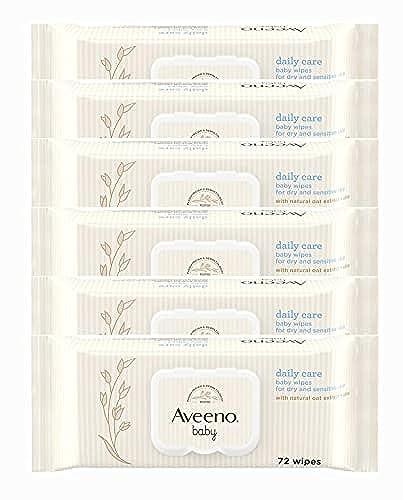 AVEENO Baby Daily Care Wipes - Confezione da 6 (432 Salviette)