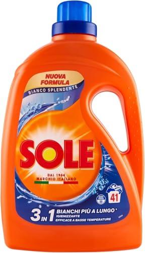 Sole Detersivo Lavatrice Liquido Bianco Splendente, 41 Lavaggi
