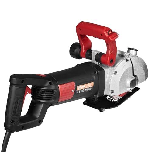 VEVOR Scanalatrice Elettrica da Muro 125mm con 8 Lame e Guida Laser