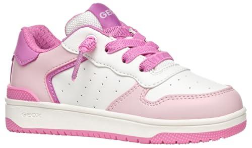 Geox J WASHIBA Girl D, Scarpe da Ginnastica Rosa e Fucsia