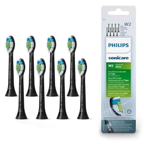 Philips Sonicare W2 Optimal White Standard - Testine Nere (8 pezzi)