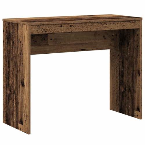 Scrivania in Legno Multistrato Stile Antico 90x40x72 cm