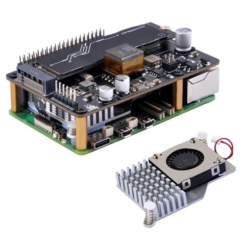 GeeekPi P33 M.2 NVME M-Key PoE+ HAT per Raspberry Pi 5 con Active Cooler