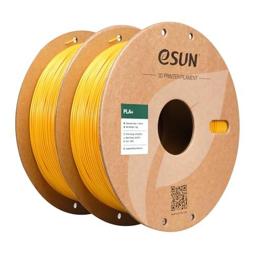 eSUN PLA+ Filamento per Stampante 3D, Giallo, Doppia Bobina