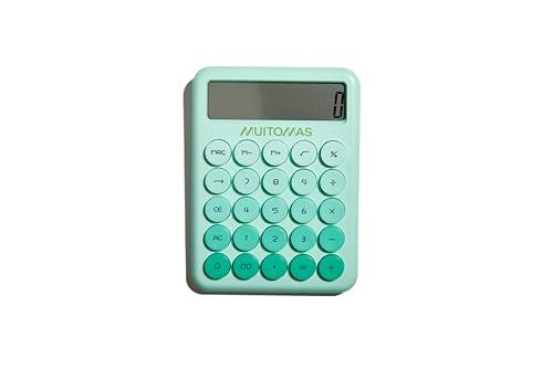 Muitomas Calcolatrice Verde Salvia con Display a 12 Cifre