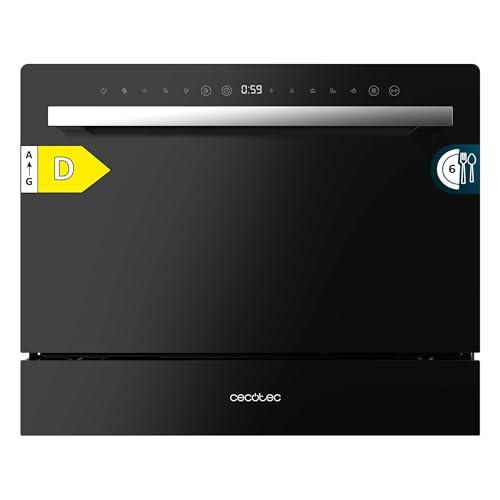 Cecotec Lavastoviglie Compact 6 Posate Bolero Aguazero 2400 Black Glass