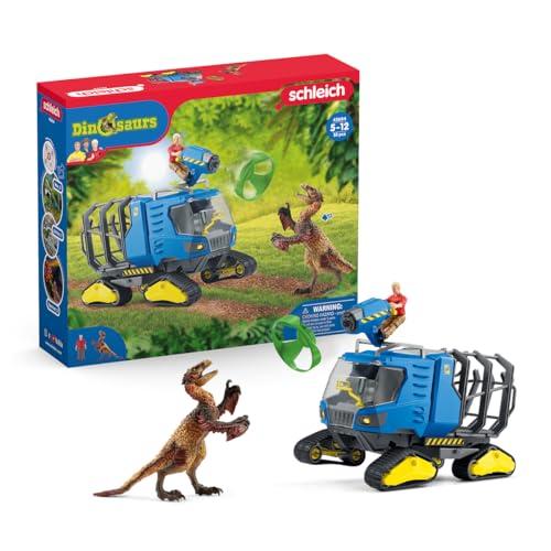 Schleich 42604 Veicolo Cingolato DINOSAURS - Playset, 5 pezzi