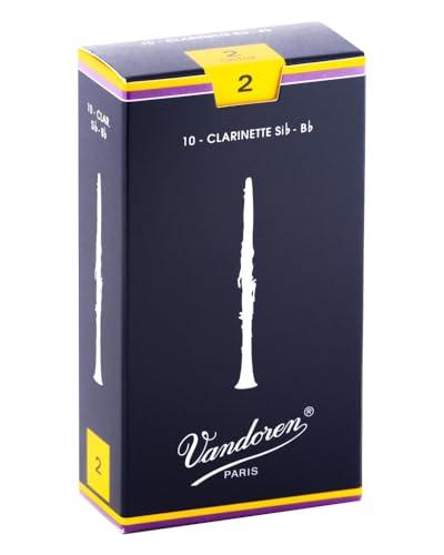 Vandoren Bb Clarinet Traditional Reeds Strength 2 (Box of 10)