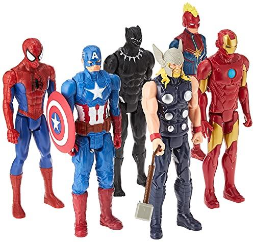 Hasbro Marvel - Titan Hero Series, Confezione Multipla con 6 Action Figure