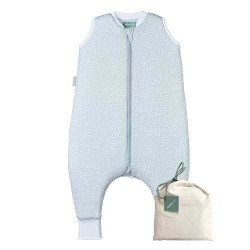 Molis&co. Sacco Nanna Imbottito con piedini 2.5 TOG - Grey Print - Taglia 2 Anni