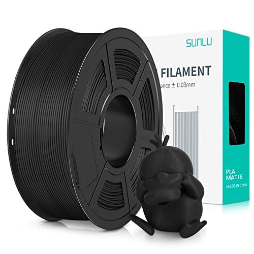 SUNLU Filamento PLA Matte 1.75 mm Nero - 1kg