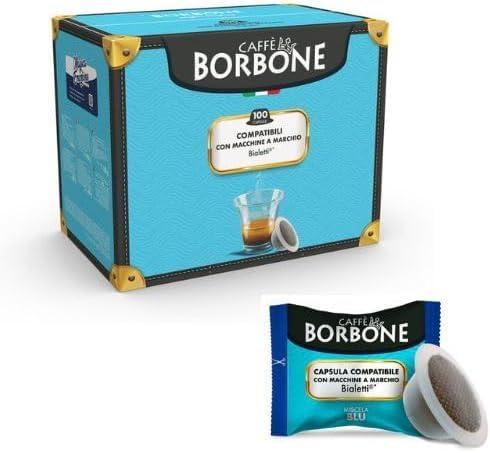 50 Capsule Caffè Borbone Miscela Blu Compatibili Bialetti Mokespresso