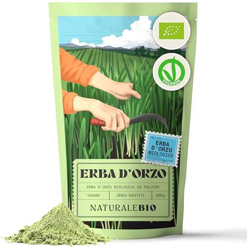 NaturaleBio Erba d’Orzo in Polvere Biologica Cruda 200g