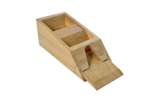 Engelhart - Distributore di carte in legno massello naturale