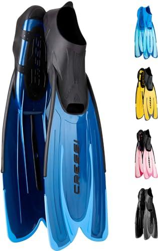 Cressi Agua Pinne Self Adjusting per Immersioni Snorkeling e Nuoto Unisex Adulto Blu 41/42