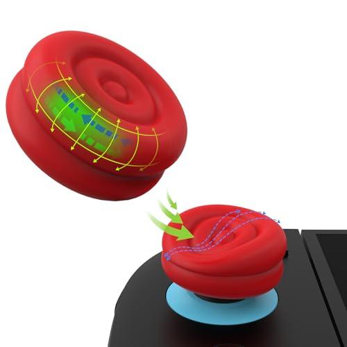 PlayVital Copri Levette Analogiche per Nintendo Switch 2 - Rosso Passione